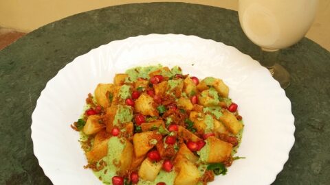 Navratri Aloo Chaat and Chaas