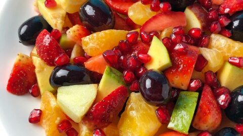 Fruit Salad Recipe with Easy Dressing | Vrat or Fasting Recipe