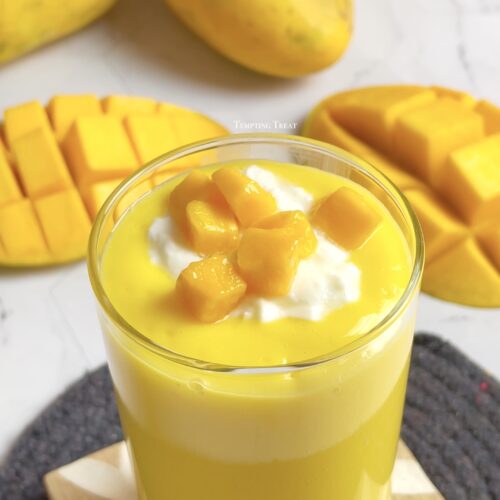 Thick Mango Lassi Recipe With Fresh Mango/Mango Pulp | Tempting Treat