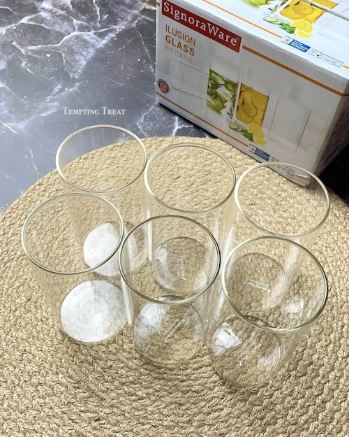 Signoraware Illusion BIG Borosilicate Glass Set of 6