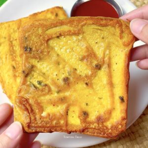 dahi besan bread toast