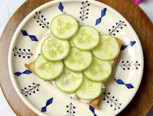 Dahi Tadka Cucumber Toast: Your New Favorite Snack