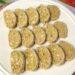 Sliced Til Mawa Roll on a festive plate for Makar Sankranti